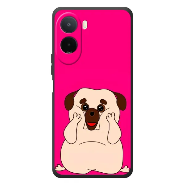 Чехол с рисунком «Веселый Мопсик» для Xiaomi Poco C81 Pro Чехол с рисунком «Веселый Мопсик» для Xiaomi Poco C81 Pro