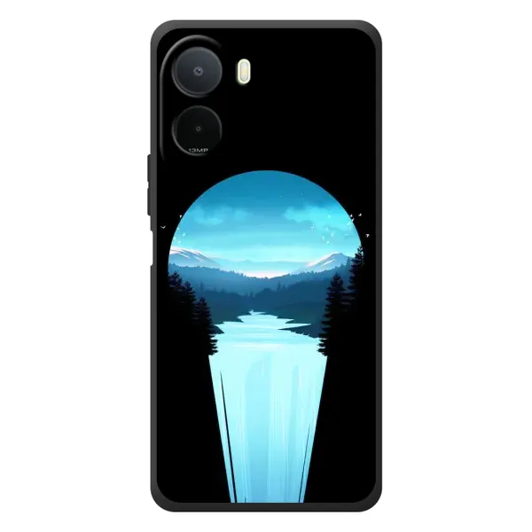 Чехол с рисунком «Синий Водопад» для Xiaomi Poco C81 Pro Чехол с рисунком «Синий Водопад» для Xiaomi Poco C81 Pro