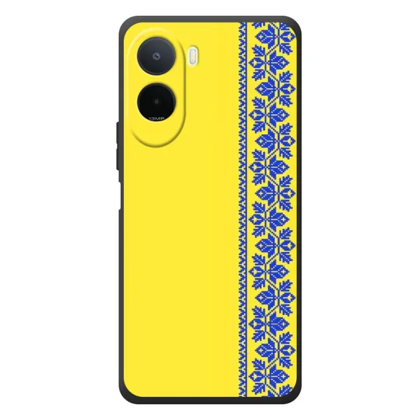 Чехол с рисунком «Вышиванка на желтом» для Xiaomi Poco C81 Pro Чехол с рисунком «Вышиванка на желтом» для Xiaomi Poco C81 Pro