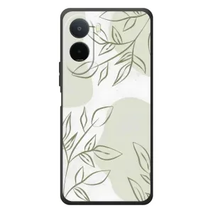 Чохол квітковий дизайн для Xiaomi Poco C81 Pro (Зелений дизайн)