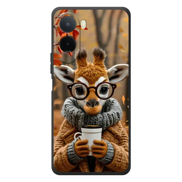 Чехол с рисунком «Жираф с кофе» для Xiaomi Poco C81 Pro Чехол с рисунком «Жираф с кофе» для Xiaomi Poco C81 Pro