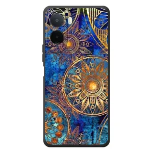 Чехлы со смыслом для Xiaomi Poco C81 Pro (Золотые узоры)