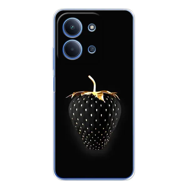 Чехол с рисунком «Чёрная клубника» для Xiaomi Poco C85 Чехол с рисунком «Чёрная клубника» для Xiaomi Poco C85
