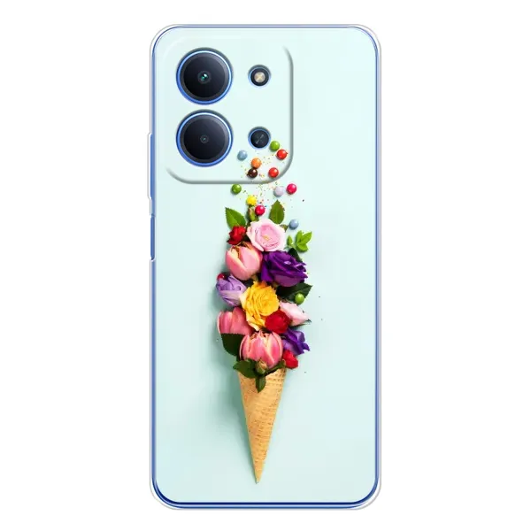 Чехол с рисунком «Цветок-мороженное» для Xiaomi Poco C85 Чехол с рисунком «Цветок-мороженное» для Xiaomi Poco C85