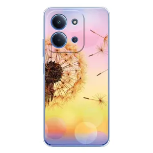 Силиконовый Чехол с одуванчиками на Xiaomi Poco C85 (Цветок-одуванчик)