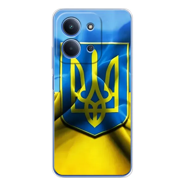 Чехол с рисунком «Герб и Флаг Украины» для Xiaomi Poco C85 Чехол с рисунком «Герб и Флаг Украины» для Xiaomi Poco C85