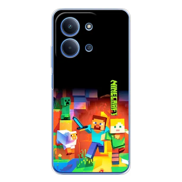 Чехол с рисунком «Герой Майнкрафт» для Xiaomi Poco C85 Чехол с рисунком «Герой Майнкрафт» для Xiaomi Poco C85