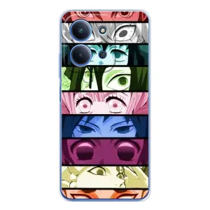Силиконовые чехлы с глазами Anime для Шяоми Поко С85 (Глаза Хашира)