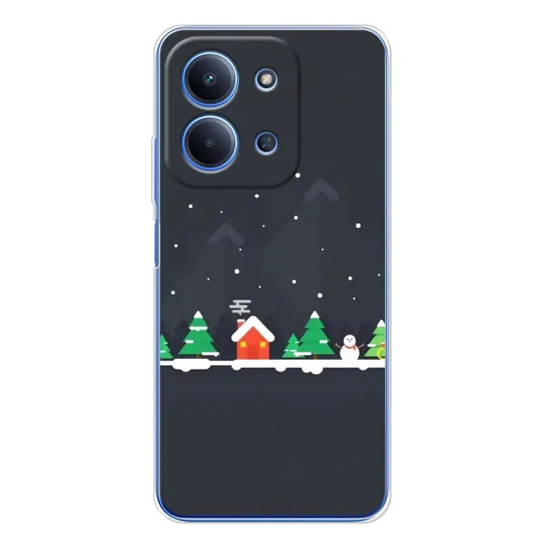 Чехол с рисунком «Город зимний» для Xiaomi Poco C85 Чехол с рисунком «Город зимний» для Xiaomi Poco C85