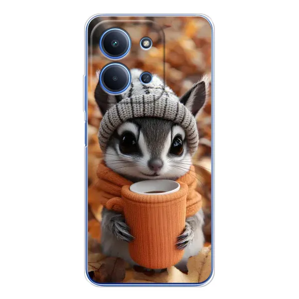 Чехол с рисунком «Грызунчик с кофе» для Xiaomi Poco C85 Чехол с рисунком «Грызунчик с кофе» для Xiaomi Poco C85