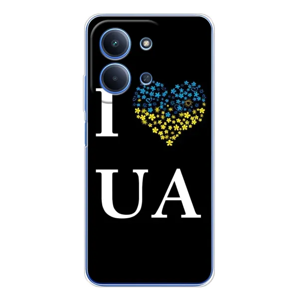 Чехол с рисунком «I Love UA» для Xiaomi Poco C85 Чехол с рисунком «I Love UA» для Xiaomi Poco C85