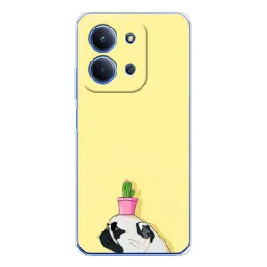 Бампер для Xiaomi Poco C85 з картинкою "Песики" (Кактус на голові)
