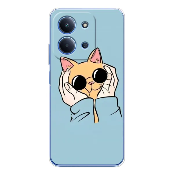 Чехол с рисунком «КОТИК в очках» для Xiaomi Poco C85 Чехол с рисунком «КОТИК в очках» для Xiaomi Poco C85