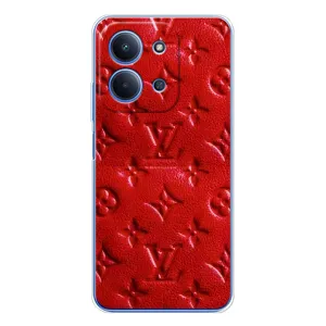 Текстурний Чохол Louis Vuitton для Xiаomі Посо С85 (Червоний ЛВ)