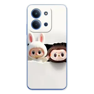 Чехол с принтом Лабубу для Xiaomi Poco C85 (Фигурки Labubu)