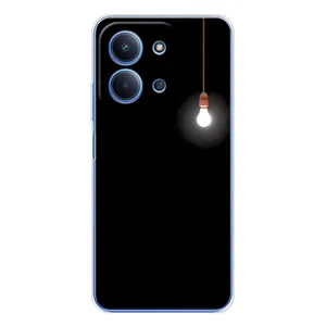 Чохол з картинками на чорному фоні для Xiaomi Poco C85 (Лампочка)