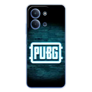 Чехол (TPU) с картинкой "Лого Пабг" на Шяоми Поко С85 (Лого PUBG)