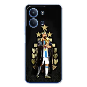 Чехлы Лео Месси Аргентина для Xiaomi Poco C85 (Месси король)