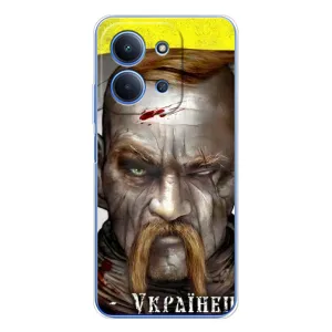 Чехол с картинкой (Патриотический КОЗАК) на Xiaomi Poco C85 (Одноглазый Козак)