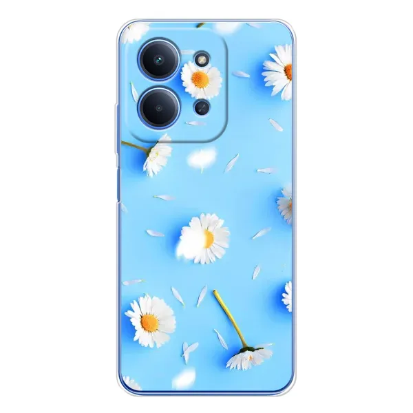 Чехол с рисунком «ромашки на голубом» для Xiaomi Poco C85