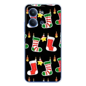 Силиконовый бампер на рождество для Xiaomi Poco C85 (Рождественские подарки)