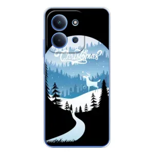 Силиконовый бампер на рождество для Xiaomi Poco C85 (Рождественский Олень)