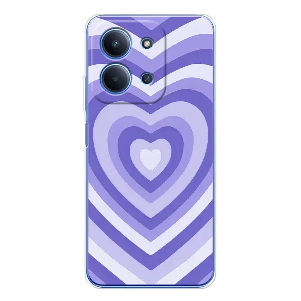 Чехол с рисунком «Сердце фиолет» для Xiaomi Poco C85 Чехол с рисунком «Сердце фиолет» для Xiaomi Poco C85