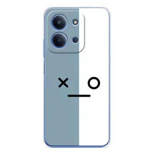 Силиконовые Чехлы (смешные стикеры) для Xiaomi Poco C85 (Серо-белый)