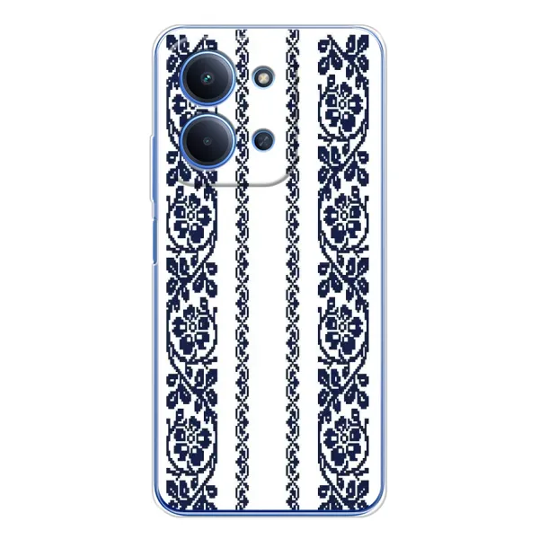 Чехол с рисунком «Синяя вышиванка» для Xiaomi Poco C85 Чехол с рисунком «Синяя вышиванка» для Xiaomi Poco C85