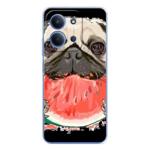 Чехол (ТПУ) Милые собачки для Xiaomi Poco C85 (Смешной Мопс)