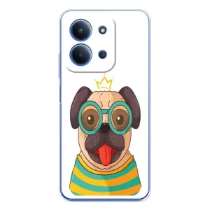 Бампер для Xiaomi Poco C85 с картинкой "Песики" (Собака Король)