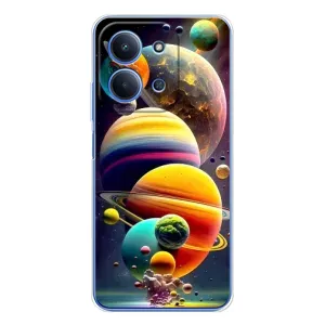 Чехол (ТПУ) с планетами на Xiaomi Poco C85 (Солнечна система)
