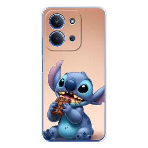 Чехол с рисунком Стич для Xiaomi Poco C85 (Стич с шоколадом)