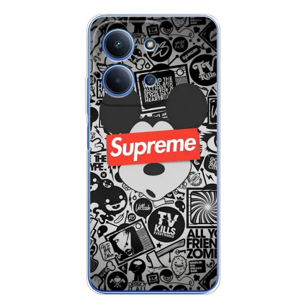 Чехол с рисунком «Supreme Маус» для Xiaomi Poco C85 Чехол с рисунком «Supreme Маус» для Xiaomi Poco C85