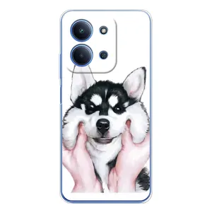 Бампер для Xiaomi Poco C85 з картинкою "Песики" (Собака Хаскі)