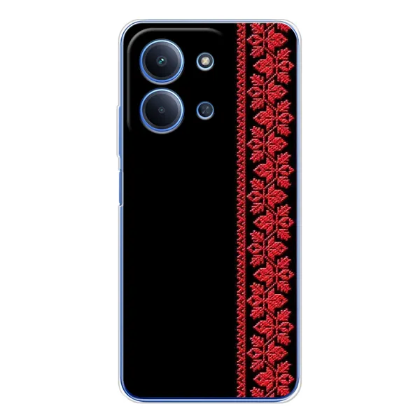 Чехол с рисунком «Вышиванка на черном» для Xiaomi Poco C85 Чехол с рисунком «Вышиванка на черном» для Xiaomi Poco C85