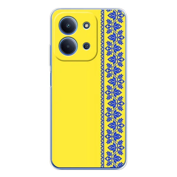 Чехол с рисунком «Вышиванка на желтом» для Xiaomi Poco C85 Чехол с рисунком «Вышиванка на желтом» для Xiaomi Poco C85