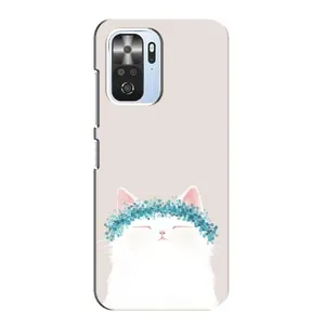 Чехол на тематику: Коты для Xiaomi POCO F3 (Белый котик)