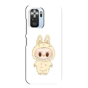 Чехол с принтом Лабубу для Xiaomi POCO F3 (Бежевый Лабубу)