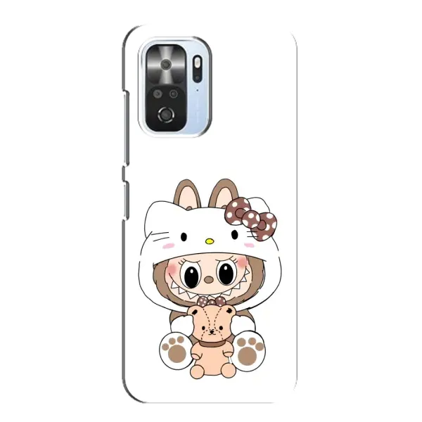 Чехол с рисунком «Белый Лабубу» для Xiaomi POCO F3
