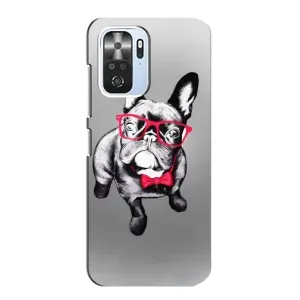 Чехол (ТПУ) Милые собачки для Xiaomi POCO F3 (Бульдог в очках)