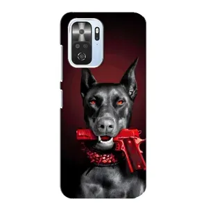 Чехол ДОБЕРМАН для Xiaomi POCO F3 (Доберман злой)