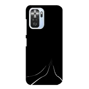 Чехол с картинками на черном фоне для Xiaomi POCO F3 (Дорога)