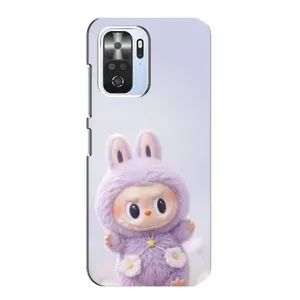 Чехол с принтом Лабубу для Xiaomi POCO F3 (Фиолетовый Лабубу)