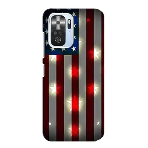 Чехол Флаг USA для Xiaomi POCO F3 (Флаг США 2)