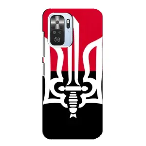 Чехлы УПА (Красно-Чёрный) на Xiaomi POCO F3 (Герб Украины)