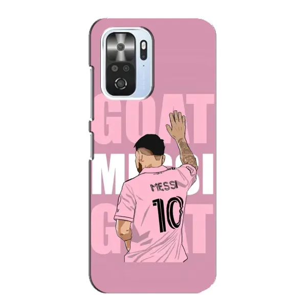 Чехол с рисунком «GOAT MESSI» для Xiaomi POCO F3 Чехол с рисунком «GOAT MESSI» для Xiaomi POCO F3