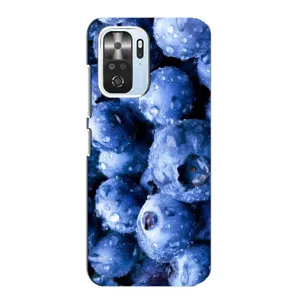 Чехол с изображением вкусной еды для Xiaomi POCO F3 (Голубика)