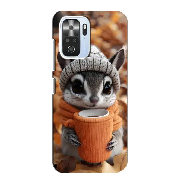 Чехол с рисунком «Грызунчик с кофе» для Xiaomi POCO F3 Чехол с рисунком «Грызунчик с кофе» для Xiaomi POCO F3