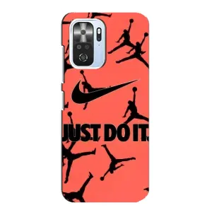Силіконовый Чохол Nike Air Jordan на Поко Ф3 (Just Do It)